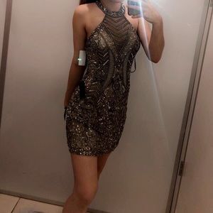 Beaded sequin dress
